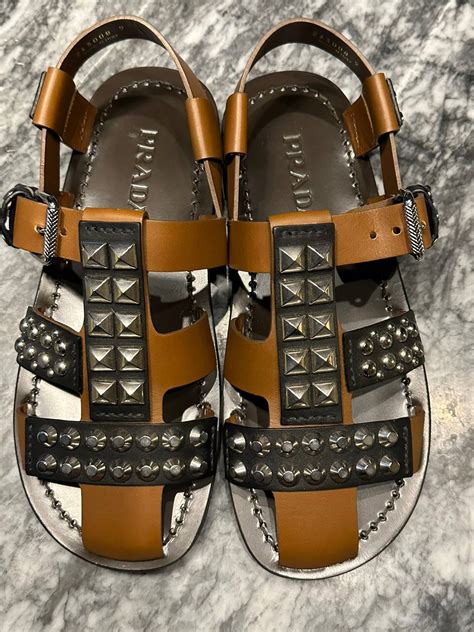 prada transparent sandals|prada studded sandals.